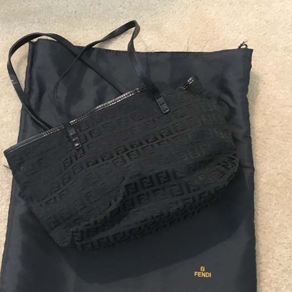 Authentic Fendi logo handbag
