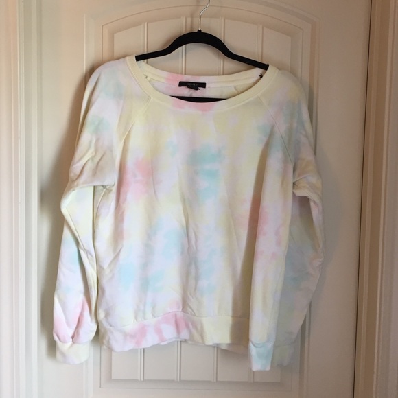 Tie Dye Cotton Candy Crew Sweatshirt