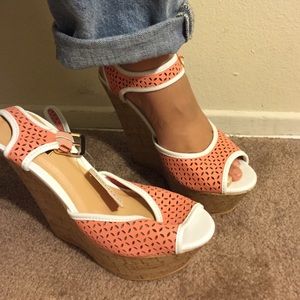 (Unworn) Forever 21 Wedges with Cork Material Heel