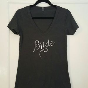 "Bride" v-neck tshirt