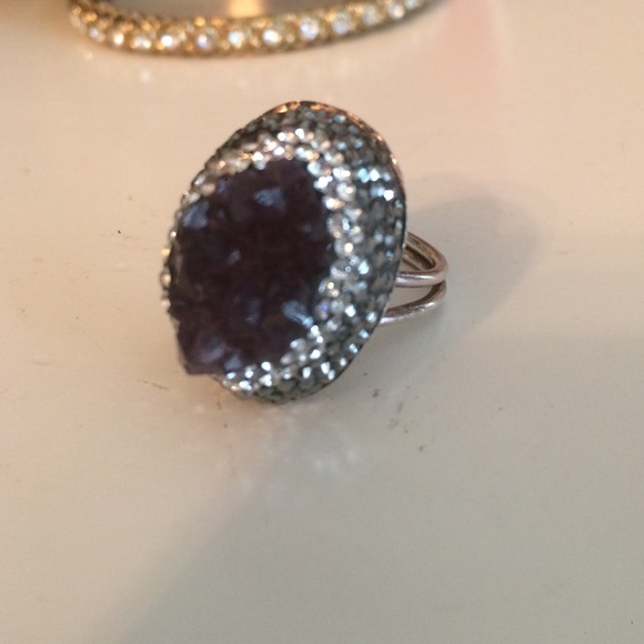 Geode And Crystal Ring - image 2
