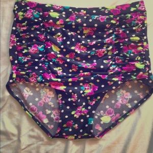 High waisted bikini bottom