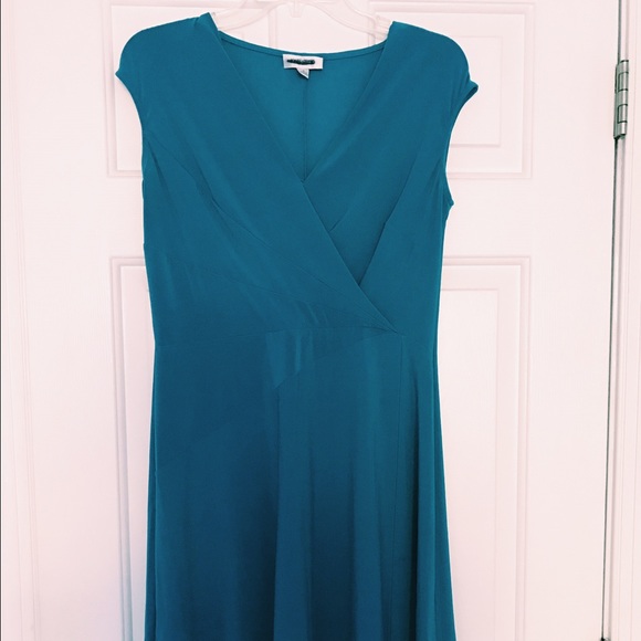 Jewel tone formal knee length dress
