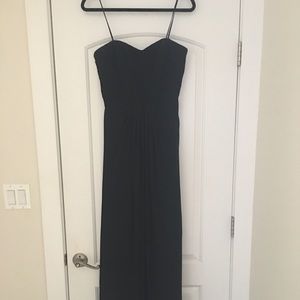 Black chiffon long dress- perfect for a bridesmaid