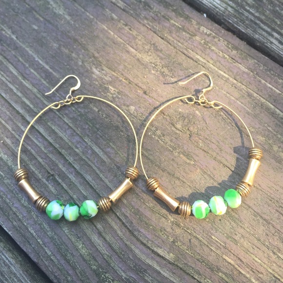 Rare Alex + Ani beaded earrings.