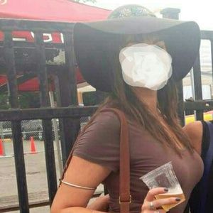 REDUCED Brown boho floppy hat, felt with feathers