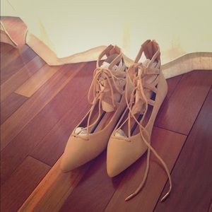 Beige shoes
