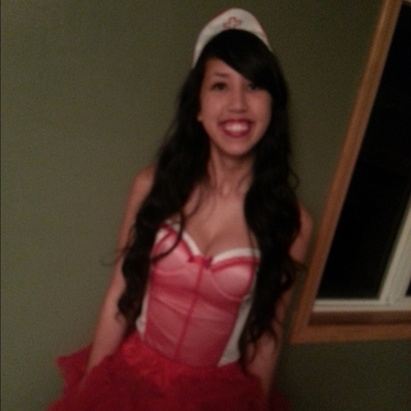Nurse Corset & Red Tutu Halloween Costume