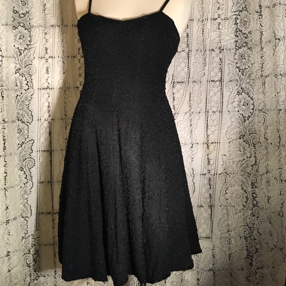 Donated Stenay beaded black silk dress sz 10 - Picture 2 of 4