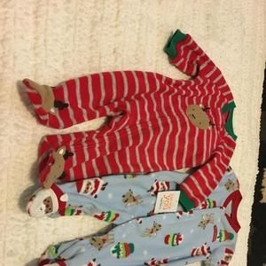 NWT Set of two Carters Christmas Fleece Pajamas