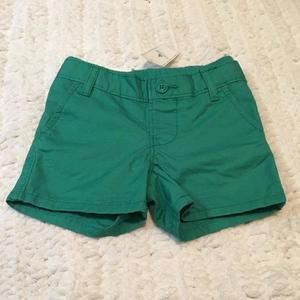 NWT Baby GAP Green Pull-On Shorts