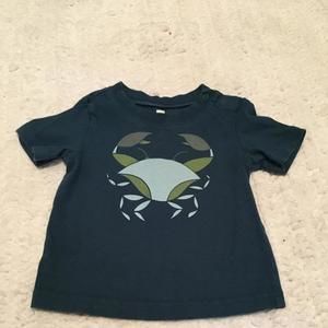 Tea Collection Teal Crab Shirt