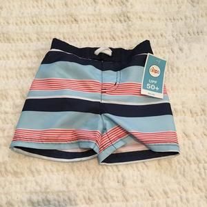 NWT Circo Striped Swim Trunks- UPF 50!