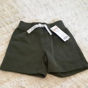NWT Gymboree Olive Green Baseball Pocket Knit Shorts