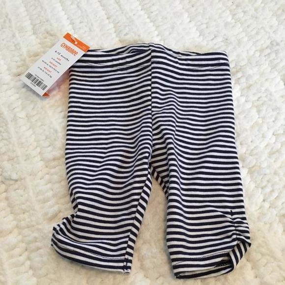 NWT Gymboree Cropped Navy Striped Leggings