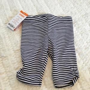 NWT Gymboree Cropped Navy Striped Leggings