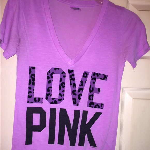 Victoria's Secret pink V-neck T-shirt