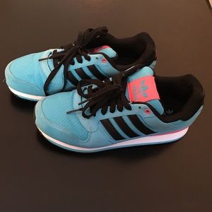 Bright blue adidas