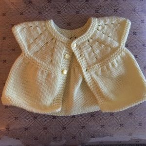 Handmade baby sweater.