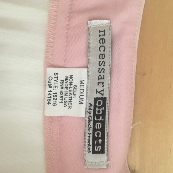Necessary Objects pink pleated pleather skirt - Picture 3 of 4