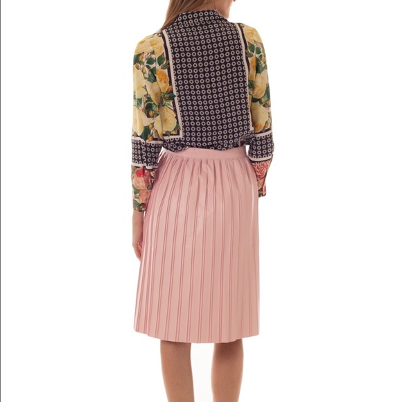 Necessary Objects pink pleated pleather skirt - Picture 4 of 4