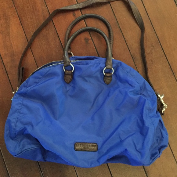 Liebeskind blue nylon women's cross body bag