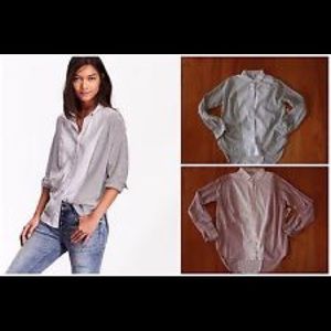 Old Navy Hi-Lo Striped Shirts
