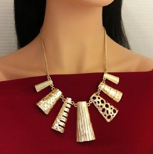 🆕Gold Mixed Abstract Link Necklace Set🆕