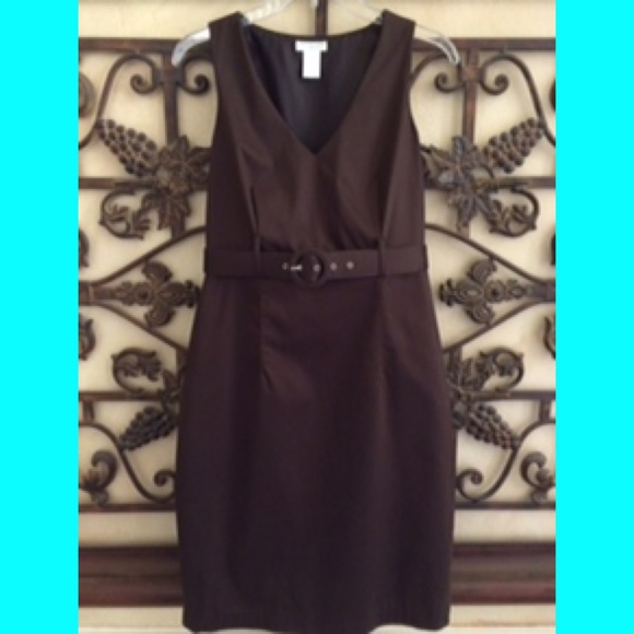 Worthington Brown V neck dress Sz 8