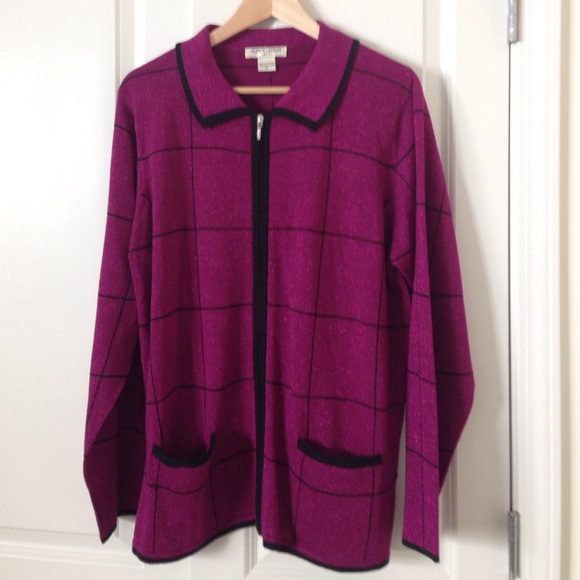 allison daley Sweaters - Allison Daley purple sparkly cardigan