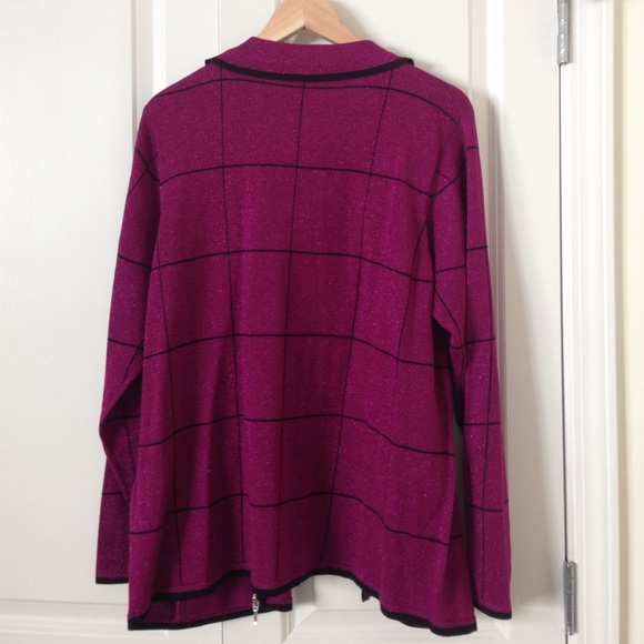 Allison Daley purple sparkly cardigan - Picture 4 of 4