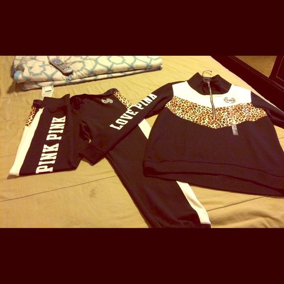 Love pink cheetah set