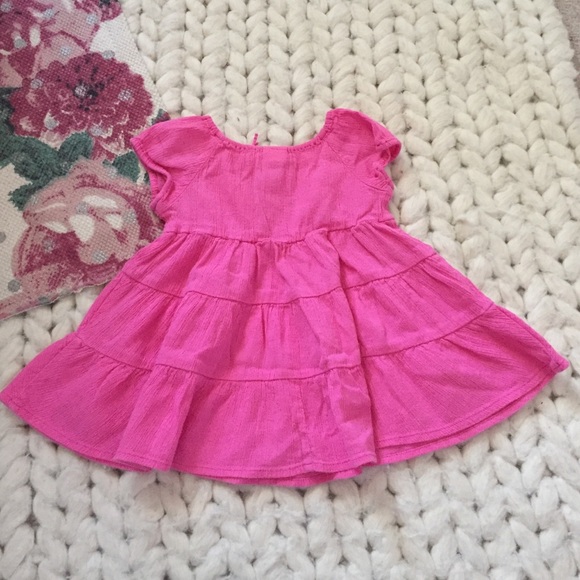 Pink Embroidered Baby Girl Dress - Picture 4 of 4