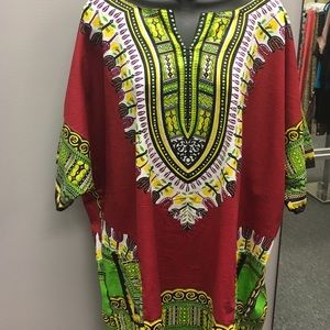 Red Free size Dashiki