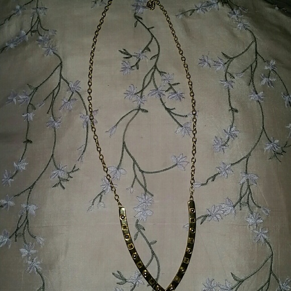 NWOT Rebecca Minkoff Gold Necklace - Picture 2 of 3