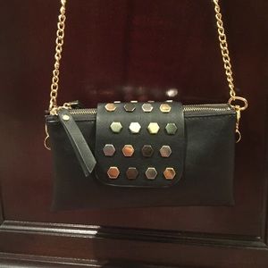 Studded black purse