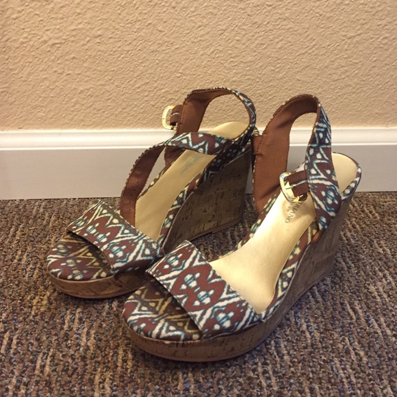 Payless brand high heeled wedges