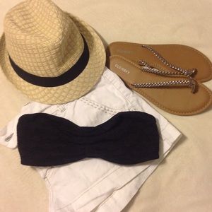 Victoria's Secret PINK Black lace Bandeau. Small