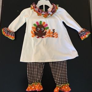 Baby girl thanksgiving outfit!