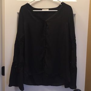Boutique brand black blouse