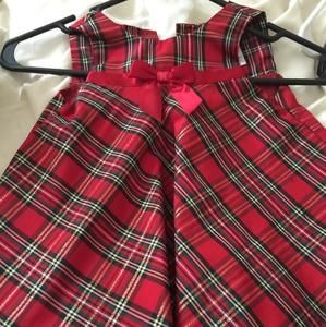 Red plaid dress