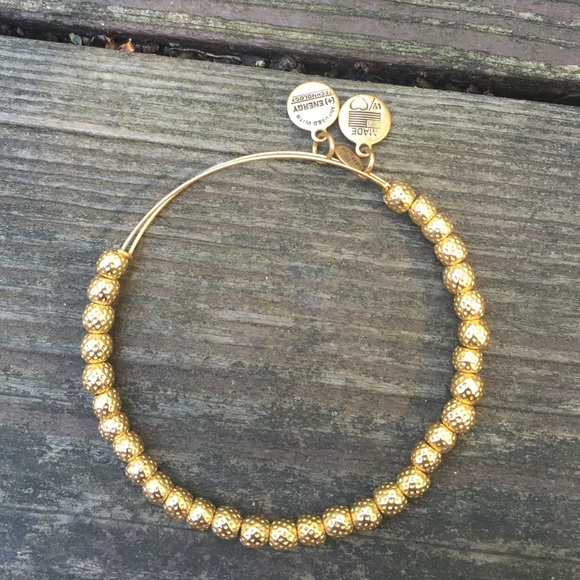 Alex + Ani shiny gold bangle