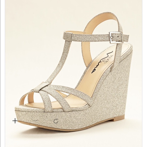 Size 8 silver wedges Brand New