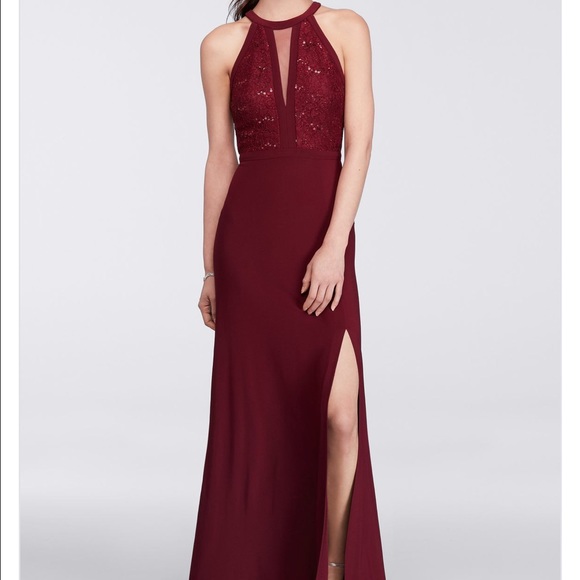Size 6 maroon beautiful formal dress