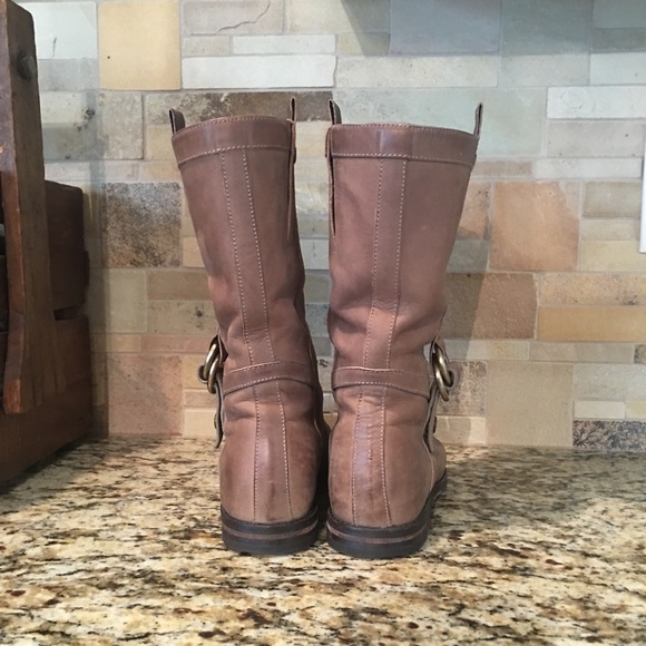 Cole Haan Air Liberty Short Flat Leather Boot - Picture 3 of 5