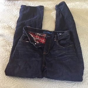 Gap flannel lined jeans