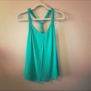 Blue Braided Tank Top