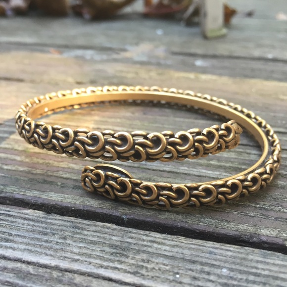 Alex + Ani Vintage 66 gold bangle.