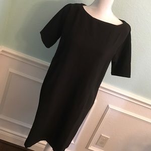 Black shift dress