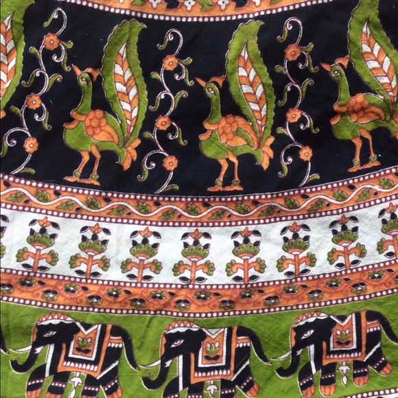 Beautifully Patterned Indian Elephant Skirt